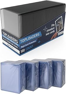 Invested Alliance 3" x 4" Top Loaders (100 Count) | Trading Card Top Loader. Sports Cards Toploader. Hard Card Sleeves. Ha...