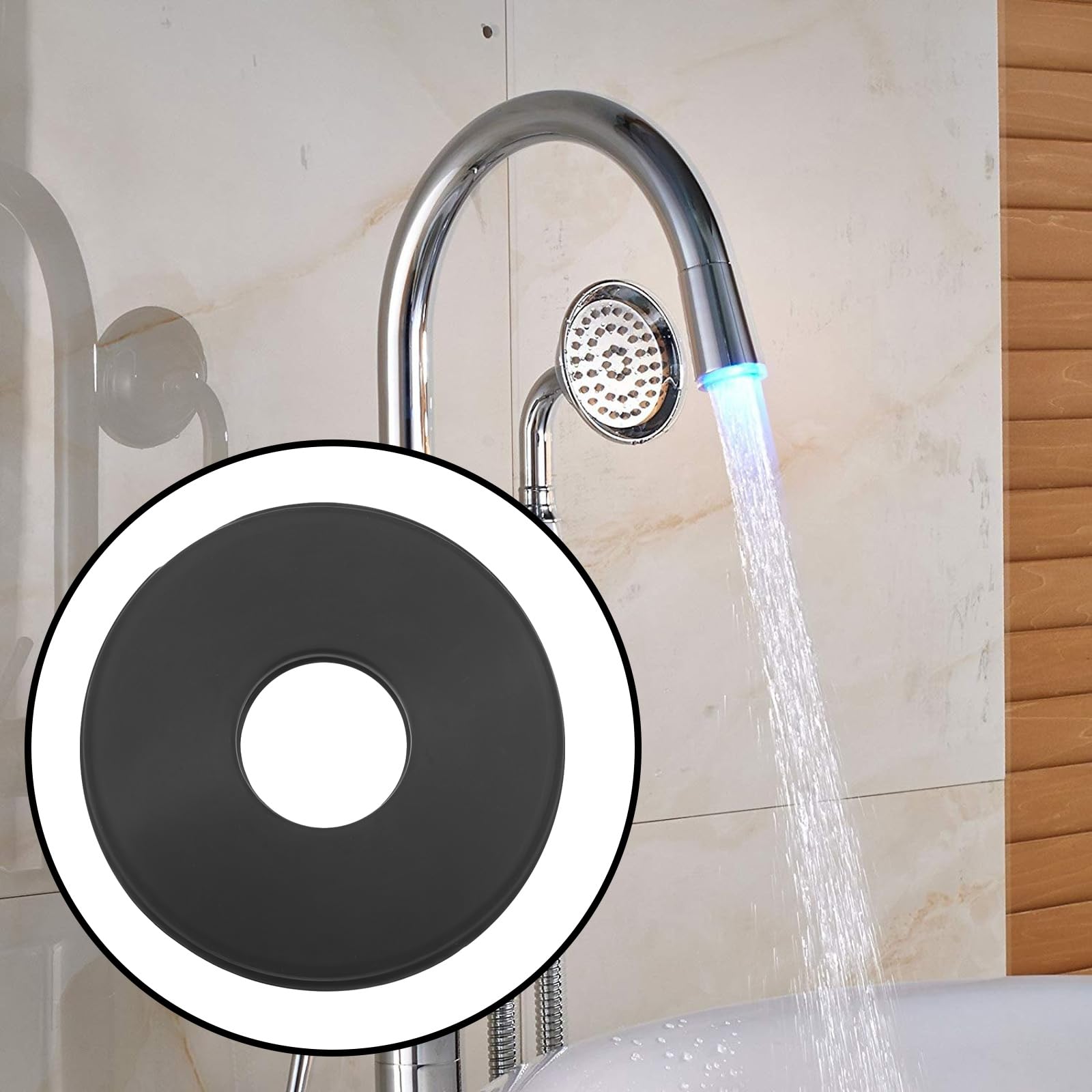 EMSea 5Pcs Bath Shower Mixer Tap Diverter Washer 27.45x10x1.5mm Rubber Gasket - Image 2
