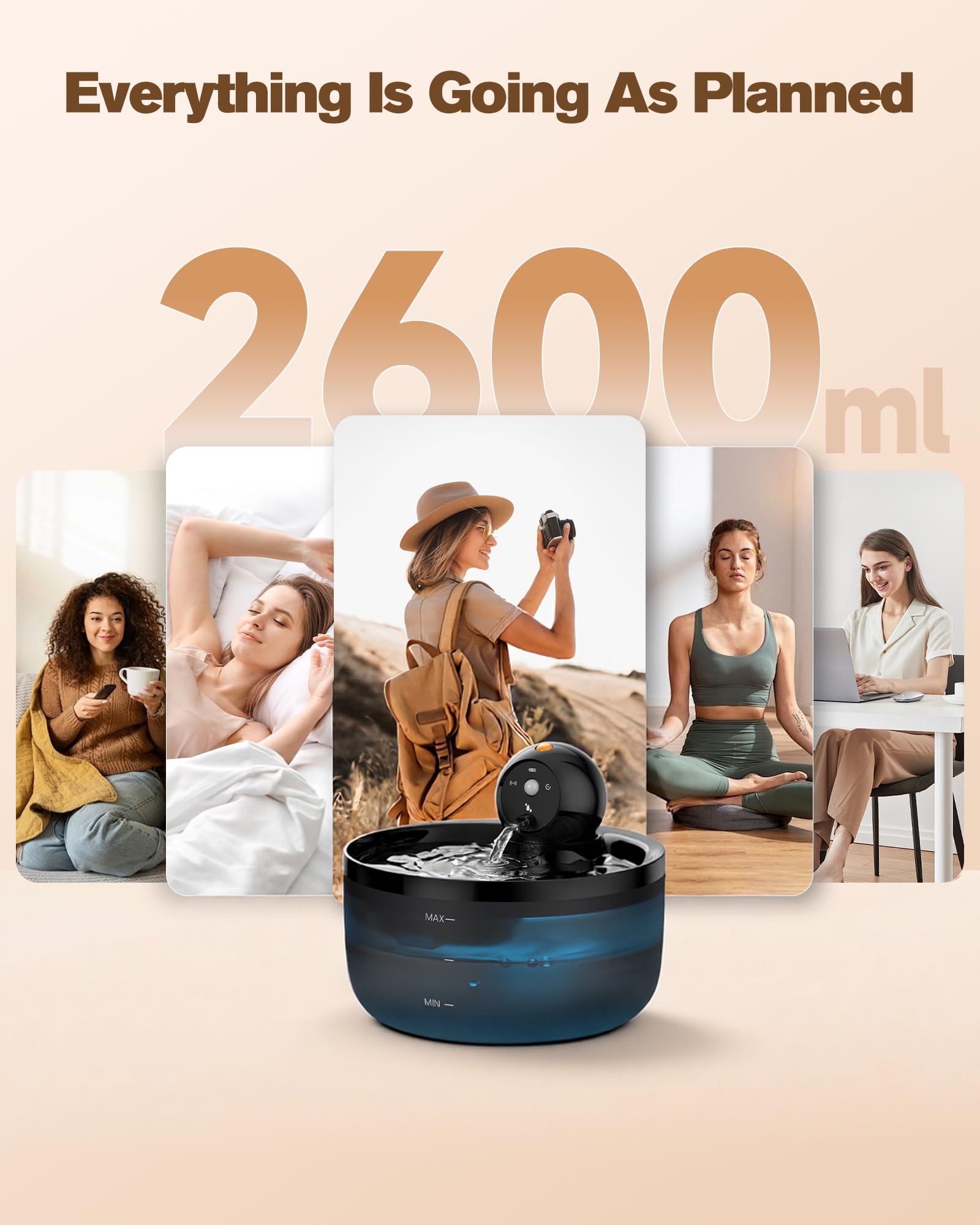 Fontanella Gatto con Sensore Fontana Gatti: Fontanella per Gattis a Batteria - Fontanellas Gatti senza Fili - Dispenser Acqua Cani Ricaricabile - Fontana Gatto con 8 Filtris + 8 Spugnes