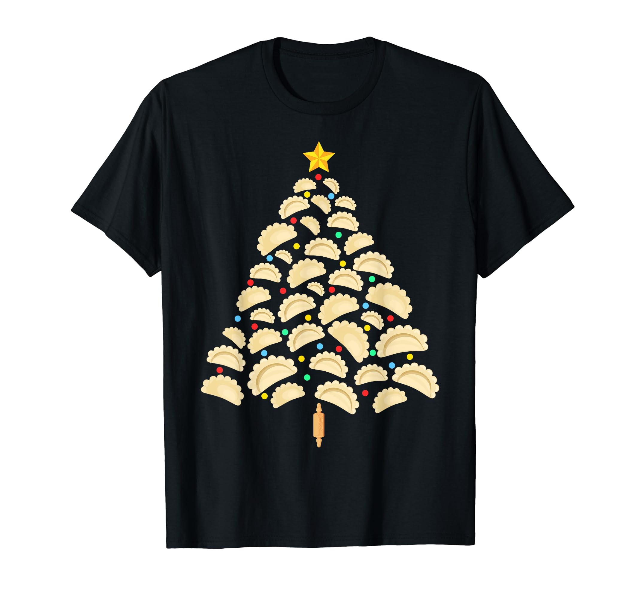 Christmas Tree and Pierogi Polish Pierogi CostumePierogi Tree Polish Christmas Food Funny Tee Men Women Kids T-ShirtOEKO-TEX STANDARD 100