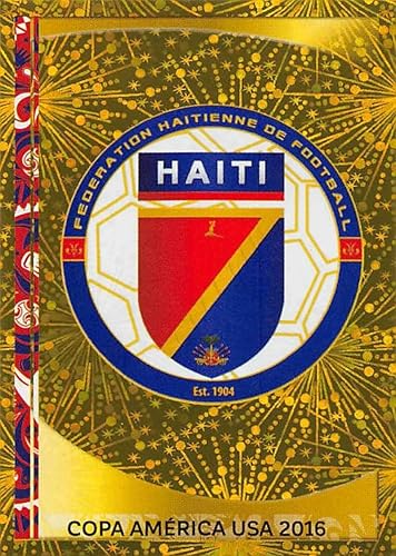 2016 Panini Copa America Centenario Soccer Sticker #158 Haiti Foil Logo 2 Inch wide X 3 inch tall album sticker