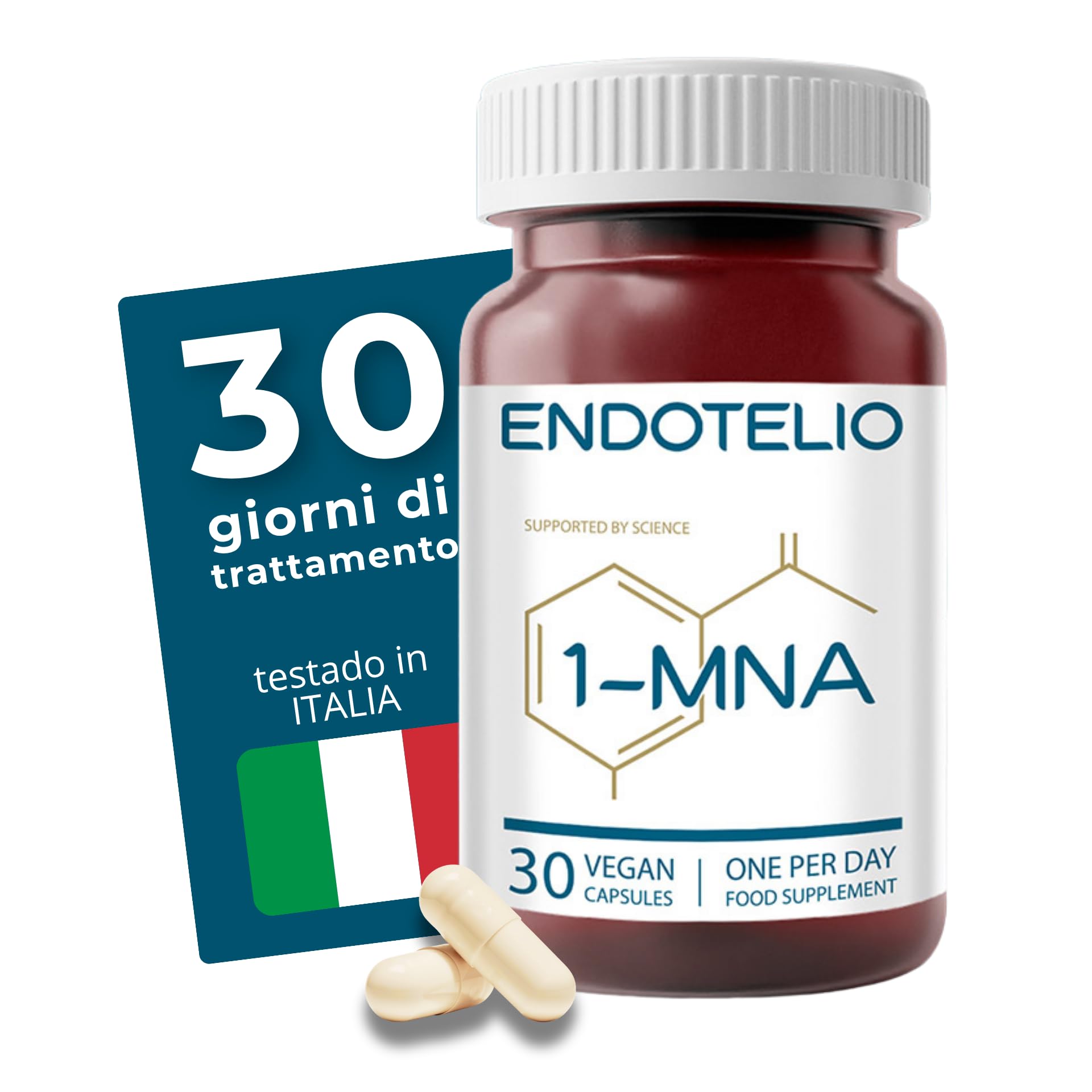 1-MNA, Integratore Anti-Età, Ottimizza NAD+, Biohacking, Supporto per la Salute Cellulare, Formulato Scientificamente con Biodisponibilità Maggiorata, Vegan, 30 Compresse