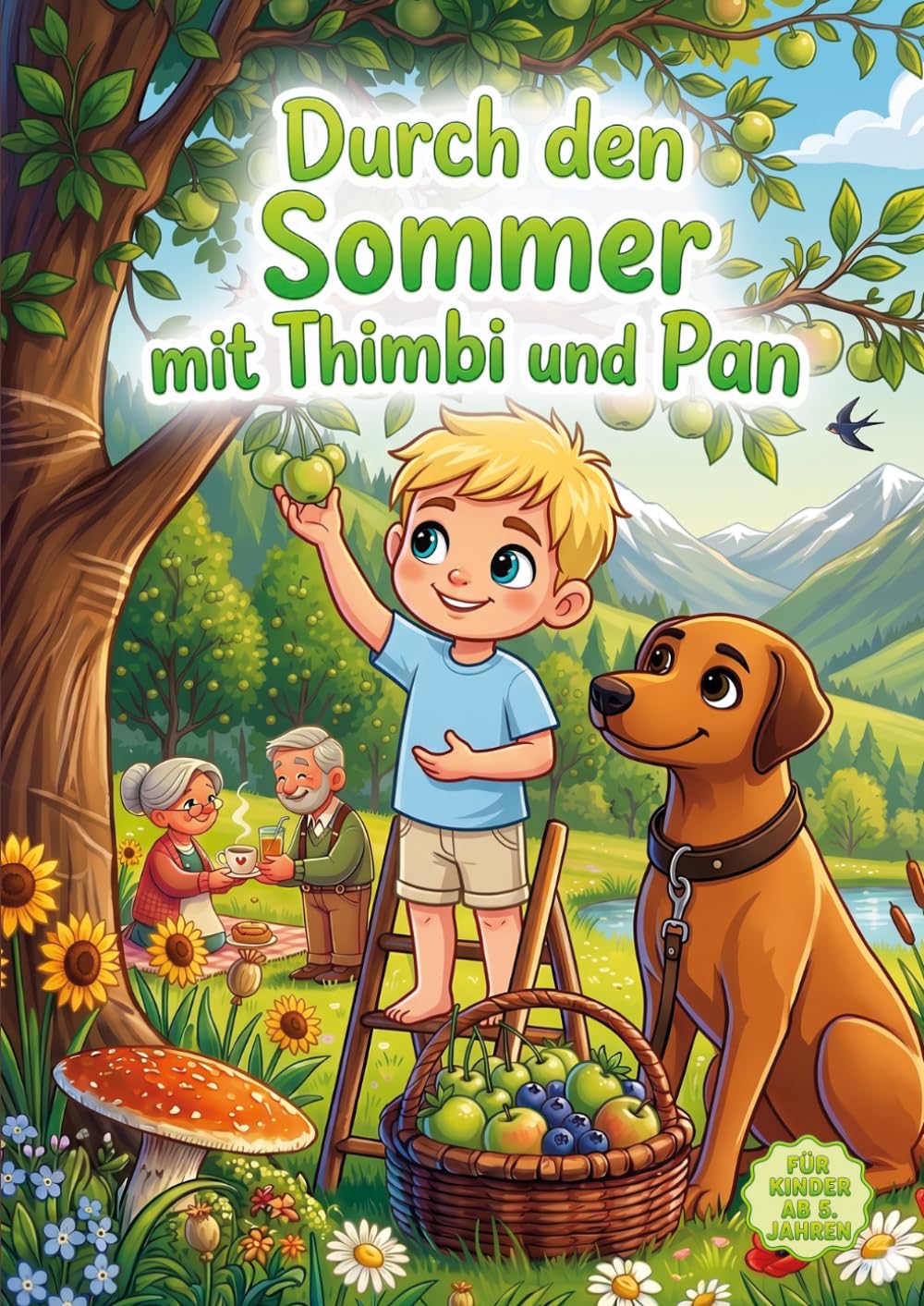 Durch den Sommer mit Thimbi und Pan: Vorschul-Lernspaß ab 5 Jahren: Sommergeschichten, Rätsel & kreative Aufgaben mit Suchbildern, Labyrinthen, ... (Thimbi und Pan – Mitmachbücher für Kinder)