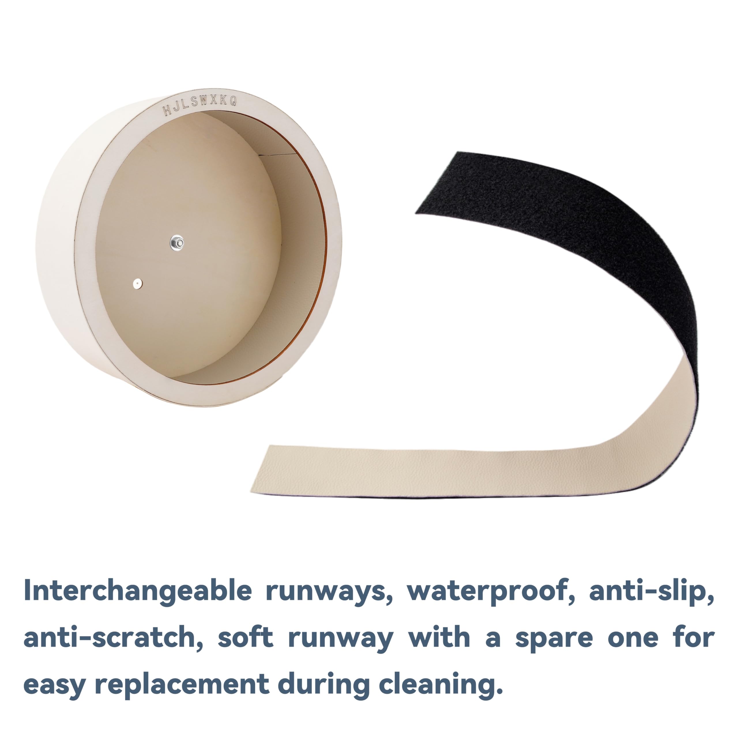 10inch Wall-Mount Silent Hamster Wheel, Wooden Small Animal Exercise Wheel with Removable & Washable Track for Gerbil, Mouse, Syrian Hamster(10in) - image 4