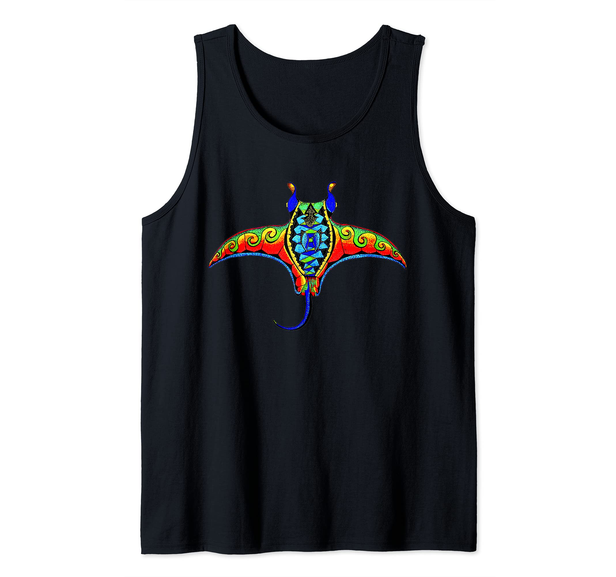 Alex Williams ArtColorful Mantaray Tank Top
