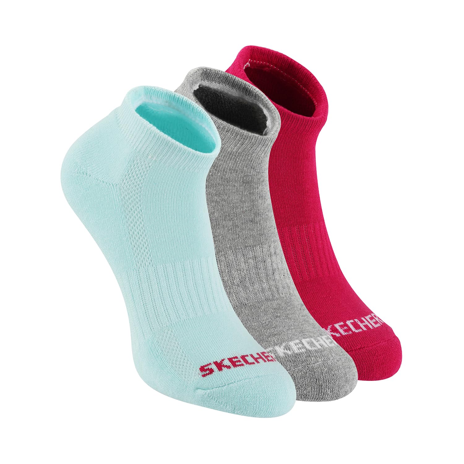 Cotton 3Pk Womens Half Terry Ankle Length Socks-S20070Id-Gaqp, Assorted