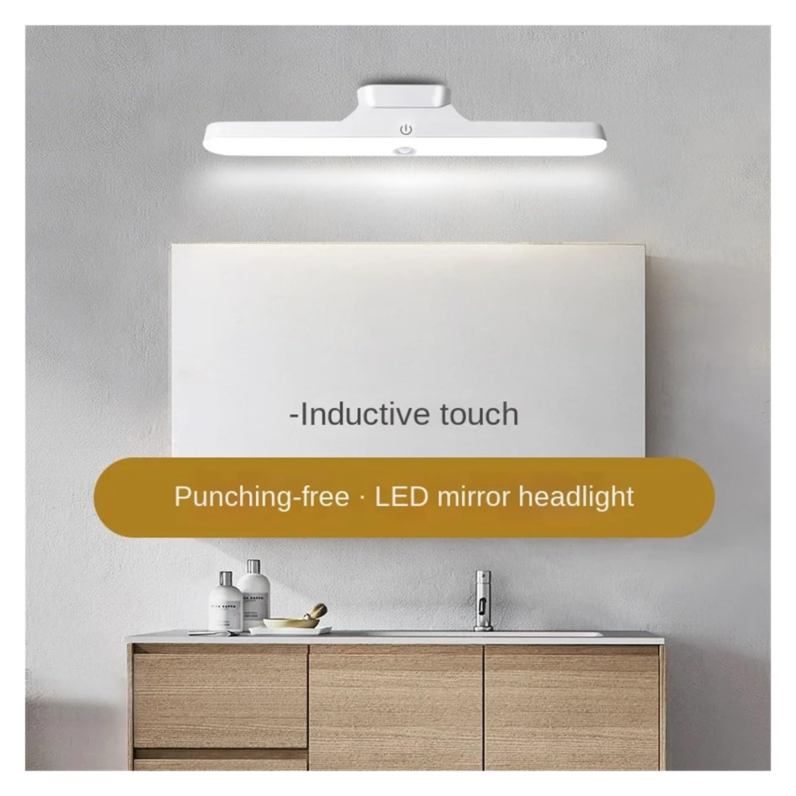 Lampy Do Obrazów Na ścianę Pilot Zdalnego Sterowania LED Lustro Przednie Światło Światło Do Makijażu Magnetyczna Instalacja Ssąca Lampka Nocna Dormitorium Ładowanie Światło Dotykowe USB