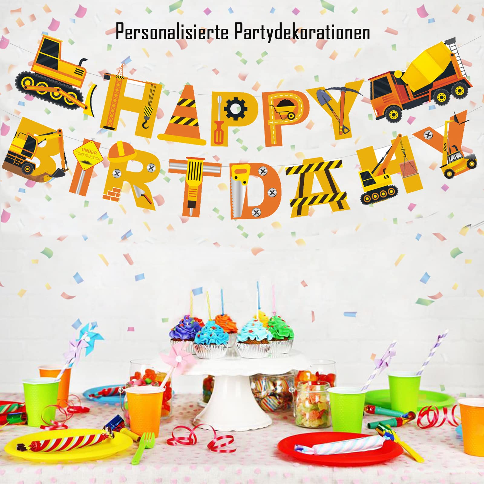 Décorations De Fête D'anniversaire Robot - Bannières « Happy Birthday » - Décorations De Gâteaux Robots - Ballons - Pour Garçons - Fournitures De Fête