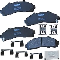 Vista 379 de Pastillas de Freno Delanteras Cerámicas Bendix Priority1 CFC430A para Modelos Selectos INFINITI G35, I30, Nissan 350Z, Altima, Juke, Maxima, Sentra