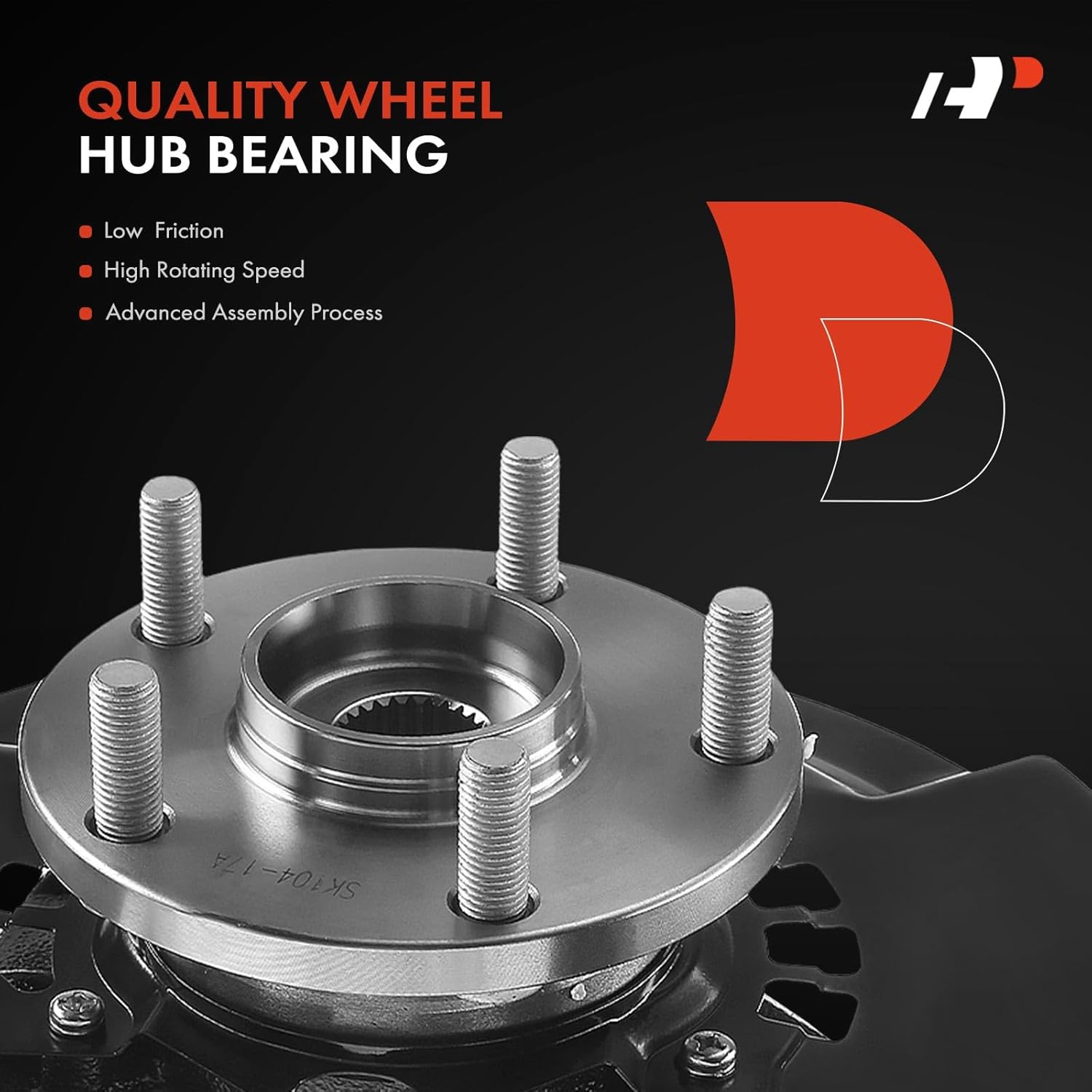 A-Premium 2 x Front Left and Right Steering Knuckle & Wheel Bearing Hub Assembly Compatible with Toyota Camry 2004 2005 2006, L4 2.4L Engine Only, U.S.A Built, Driver and Passenger Side