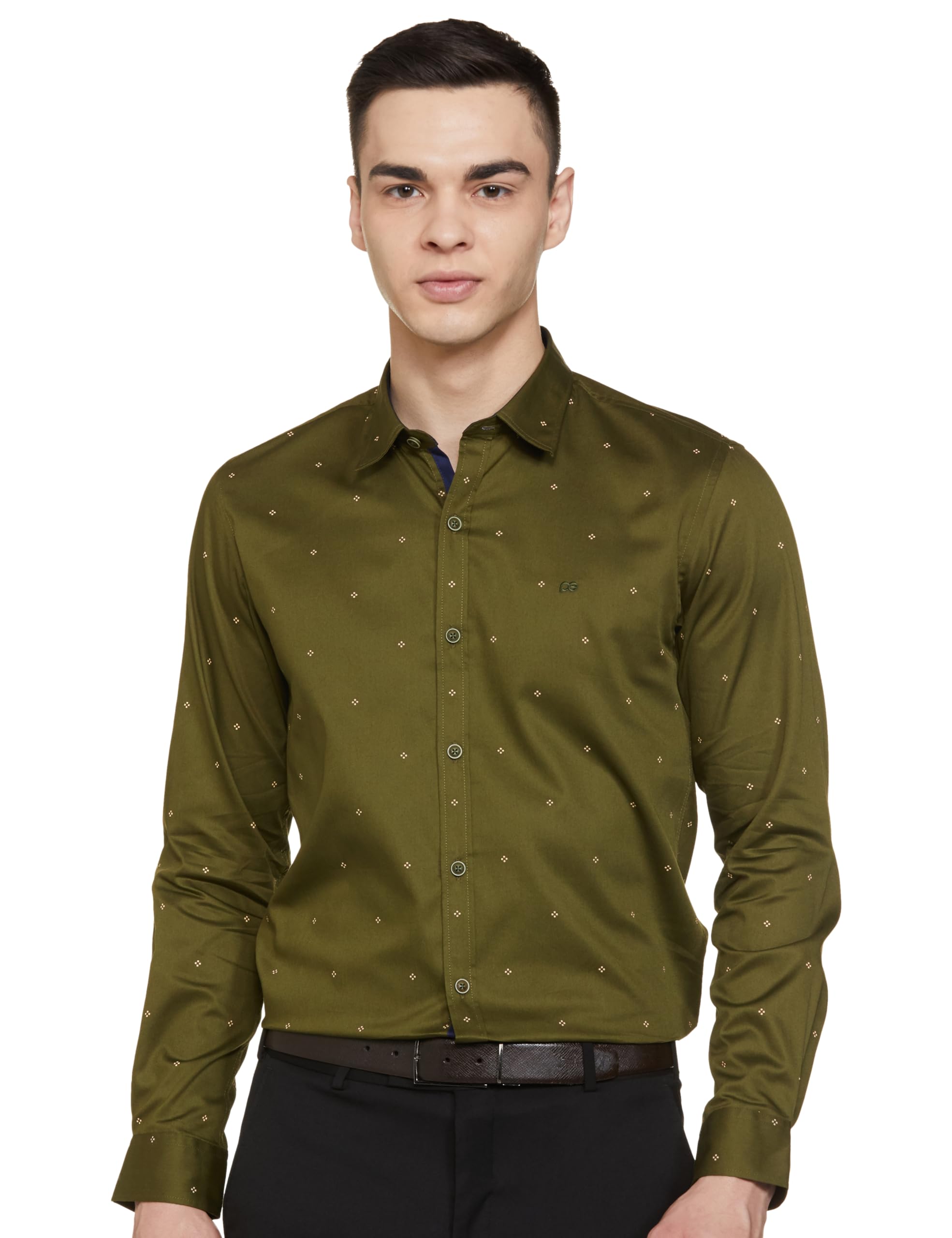 Peter EnglandMen's Printed Festive Shirt
