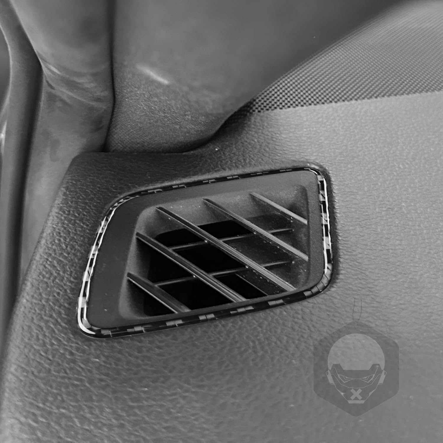 Real Quality Carbon Fiber Decor Car Dashboard Sides Defogging A/C Air Vent Sticker Compatible with Lexus NX 250 350 350h 450h+ 2022-2026 2023 2024 2025 Interior Accessories Decal Trim 2pcs Black