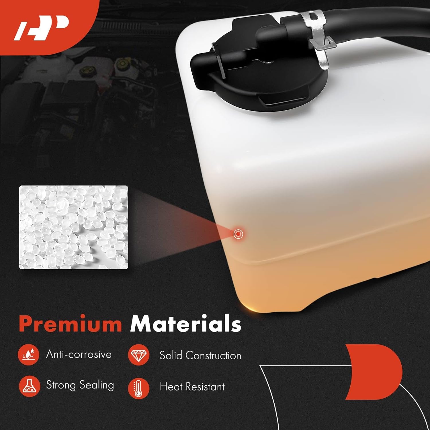 A-Premium Engine Coolant Overflow Recovery Reservoir Tank [with Cap & Hose] Compatible with Lexus GS300 2006, GS350 2007-2011, GS430 2007, GS460 2008-2011, 3.0L 3.5L 4.3L 4.6L