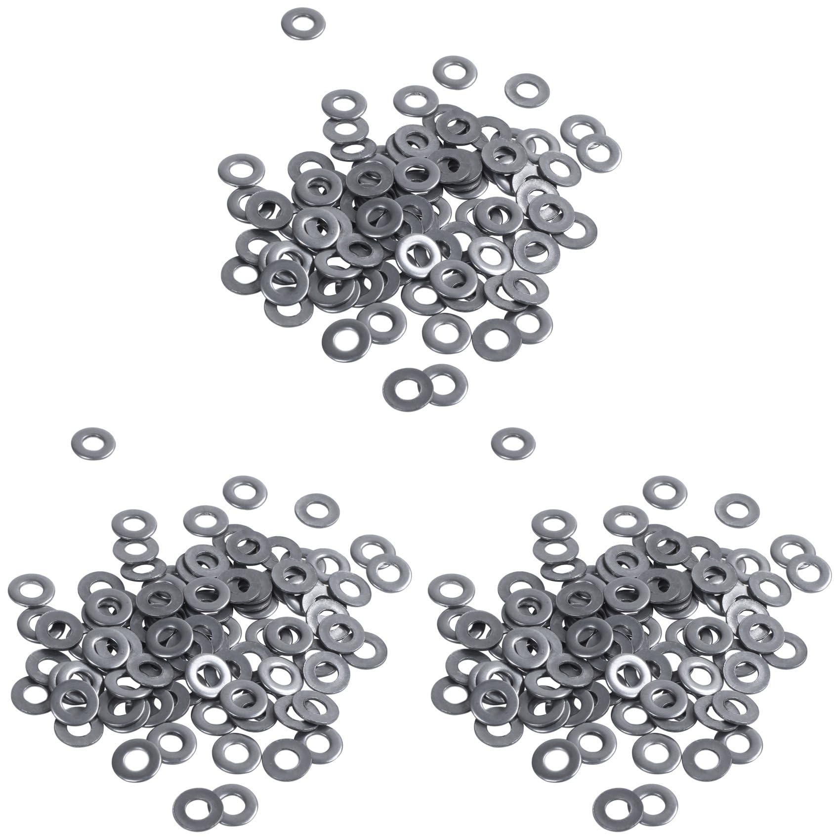 Jnchdghwa 300Pcs M3 3 mm Metric 304 Stainless Steel Flat Washer