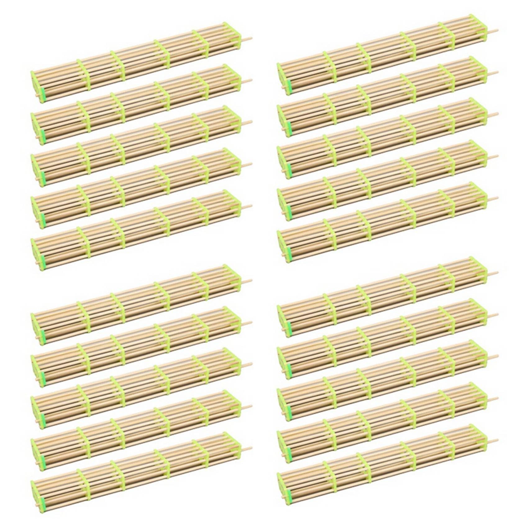 Littimoon 20 Packs of Extended Queen Bee Cage Queen Bee Isolation Transport Cage Beekeeping Tools Bamboo Tools