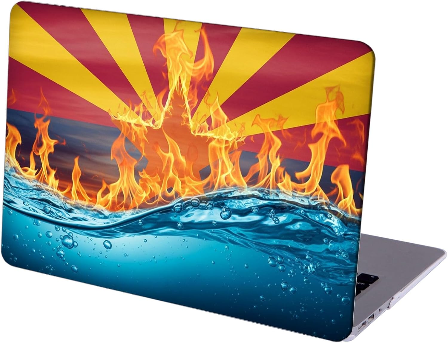 Compatible with MacBook Neo 13-inch, Hard Shell Case with Keyboard Cover and Screen Protector (A3404 A18 Pro chip, 2026 Release) - State Flag MC22362