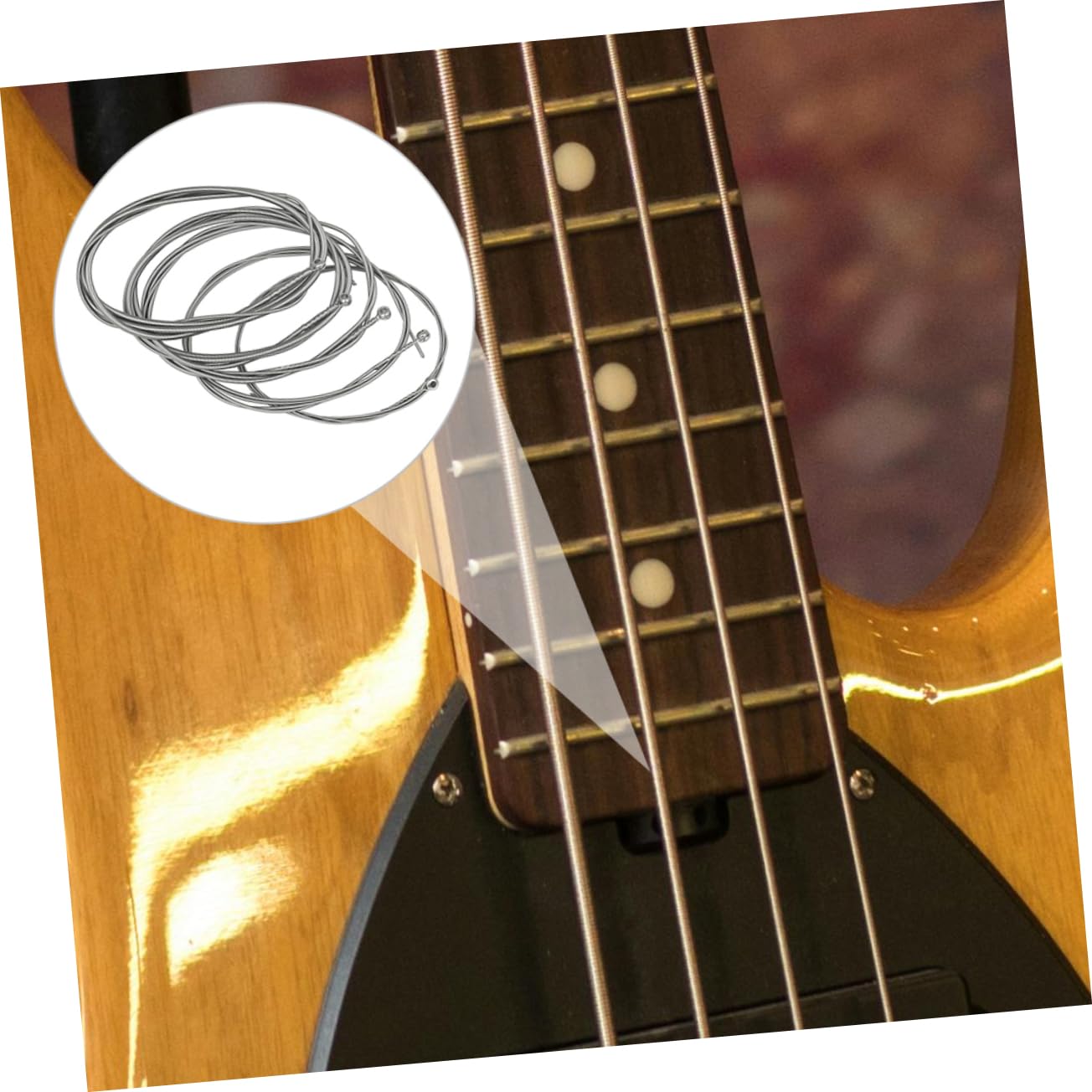 TOPPERFUN Bass Strings for 5-string Electric Bass High Carbon Alloy Bass Strings Replacement Set Excellent Sound