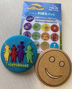 Amazon.co.jp: テレタビーズシークレット刺繍缶バッチ