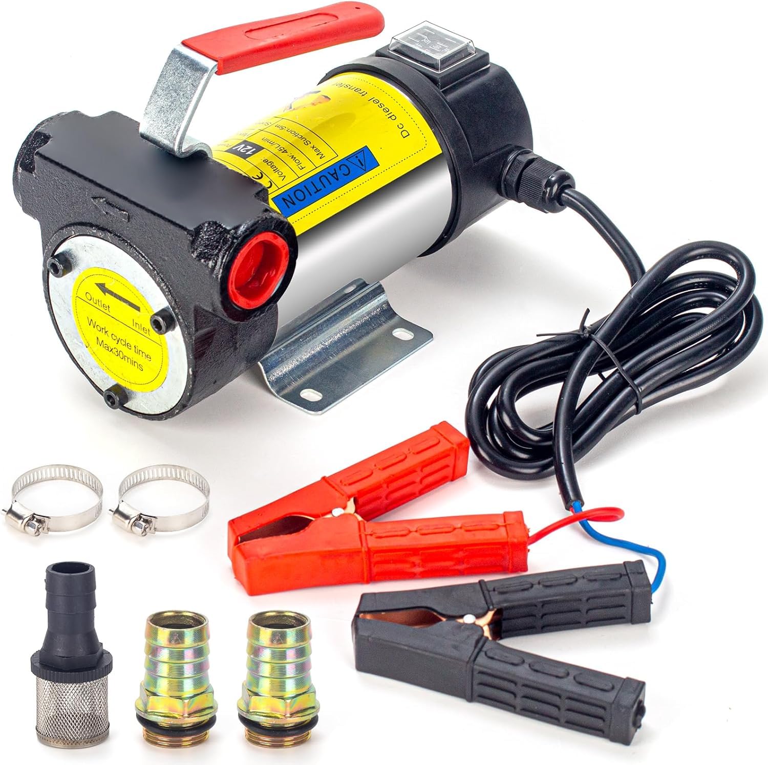 Bomba de Diesel Gasoil 12V 175W para transferir combustible, 0-50 L/min