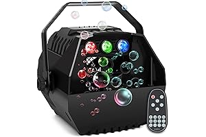 Bubble Machine with 3 LED Lights Wall Plugged In