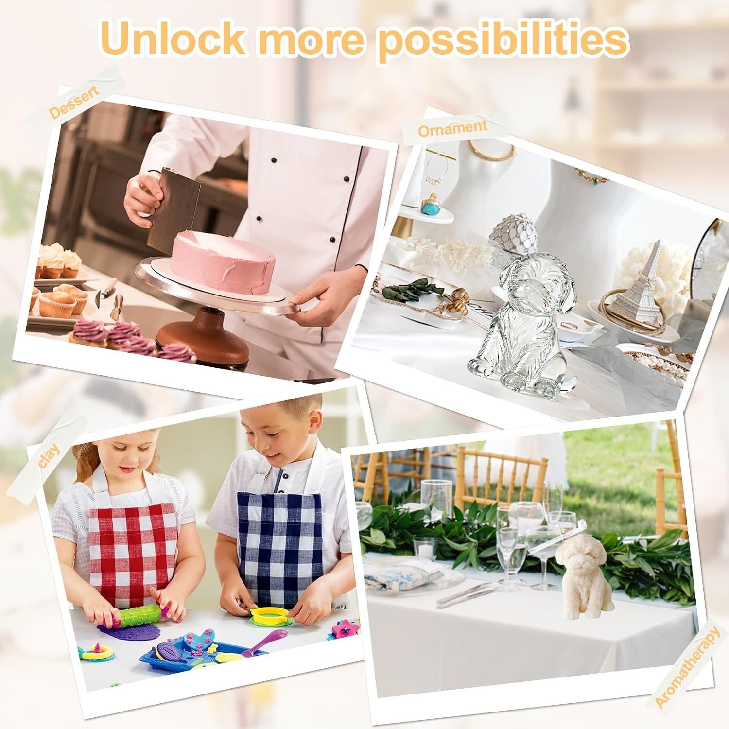 3D Puppy Silicone Mold for Candle Making, Dog Shape Candle Molds Reusable, Easy Release Silicone Molds for Epoxy Resin, Soap, Chocolate, DIY Crafts, Home Decor Gift
