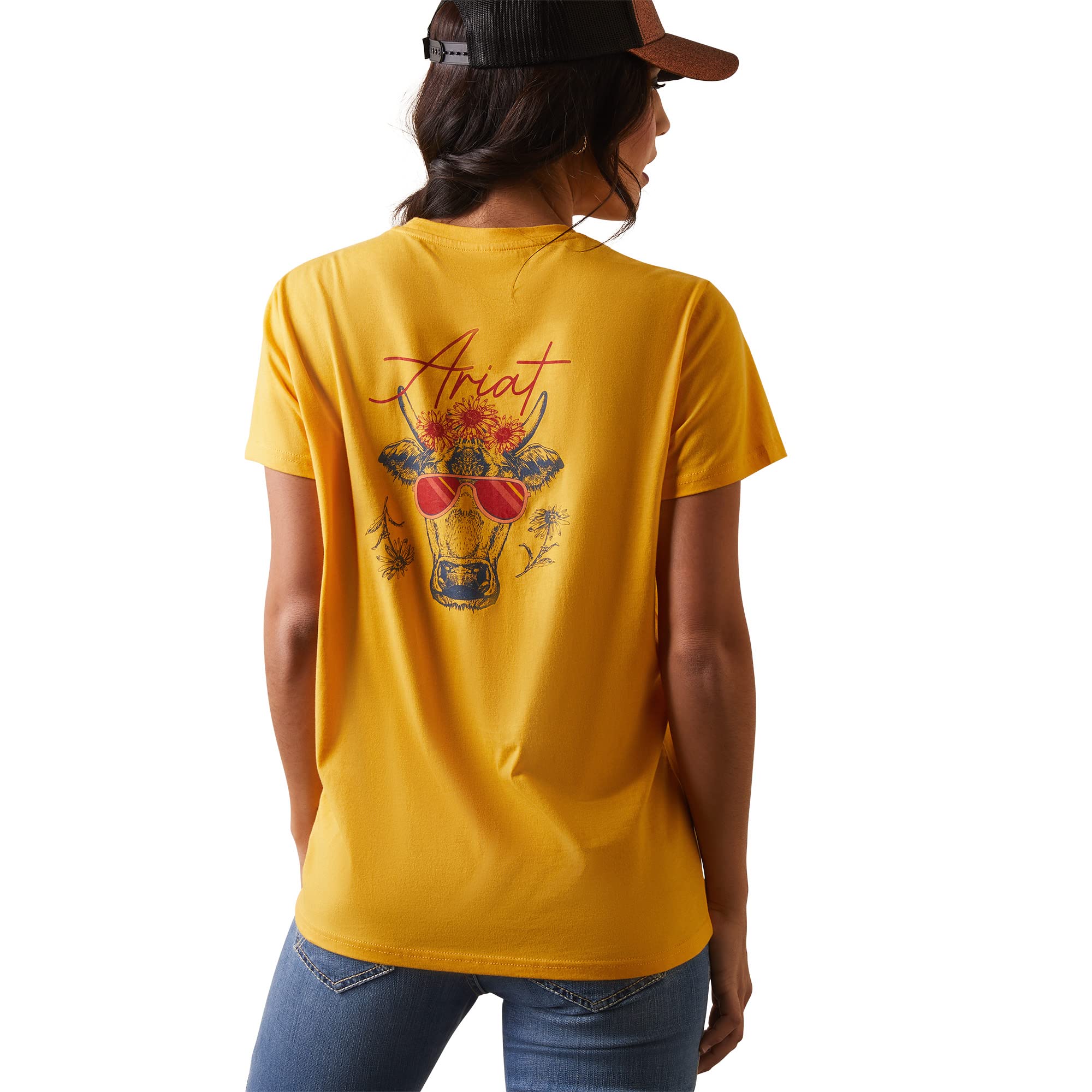 Ariat Damen Real Cool Cow Tee Hemd