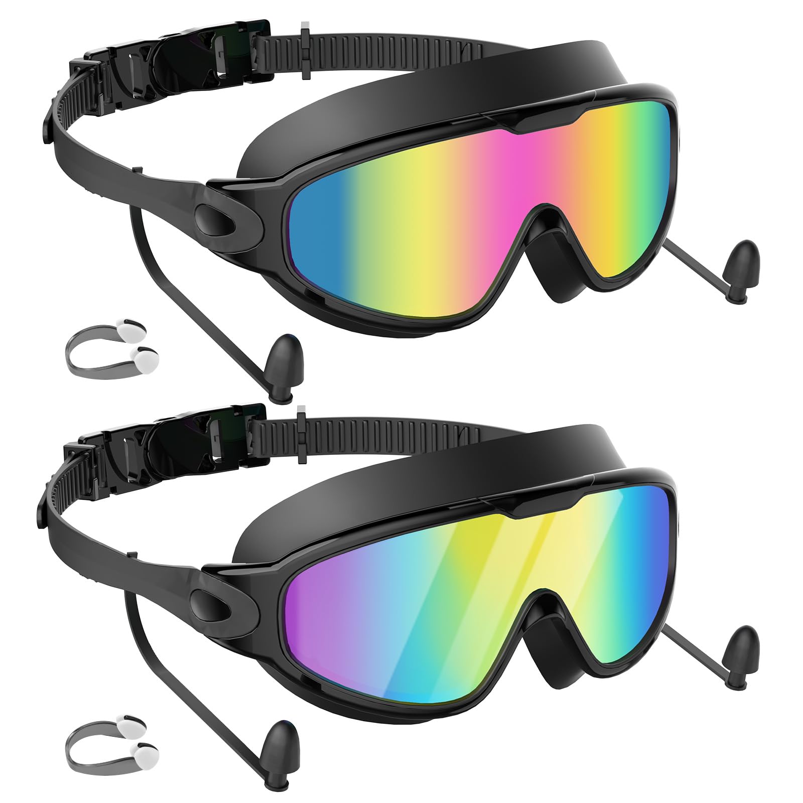 Yidoroye Swimming Goggles 2 Pack for Adult Men Women