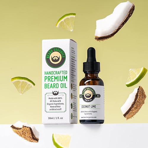Miniatura 4 de Beard Organics Aceite para barba de coco y lima  Aroma de coco y lima