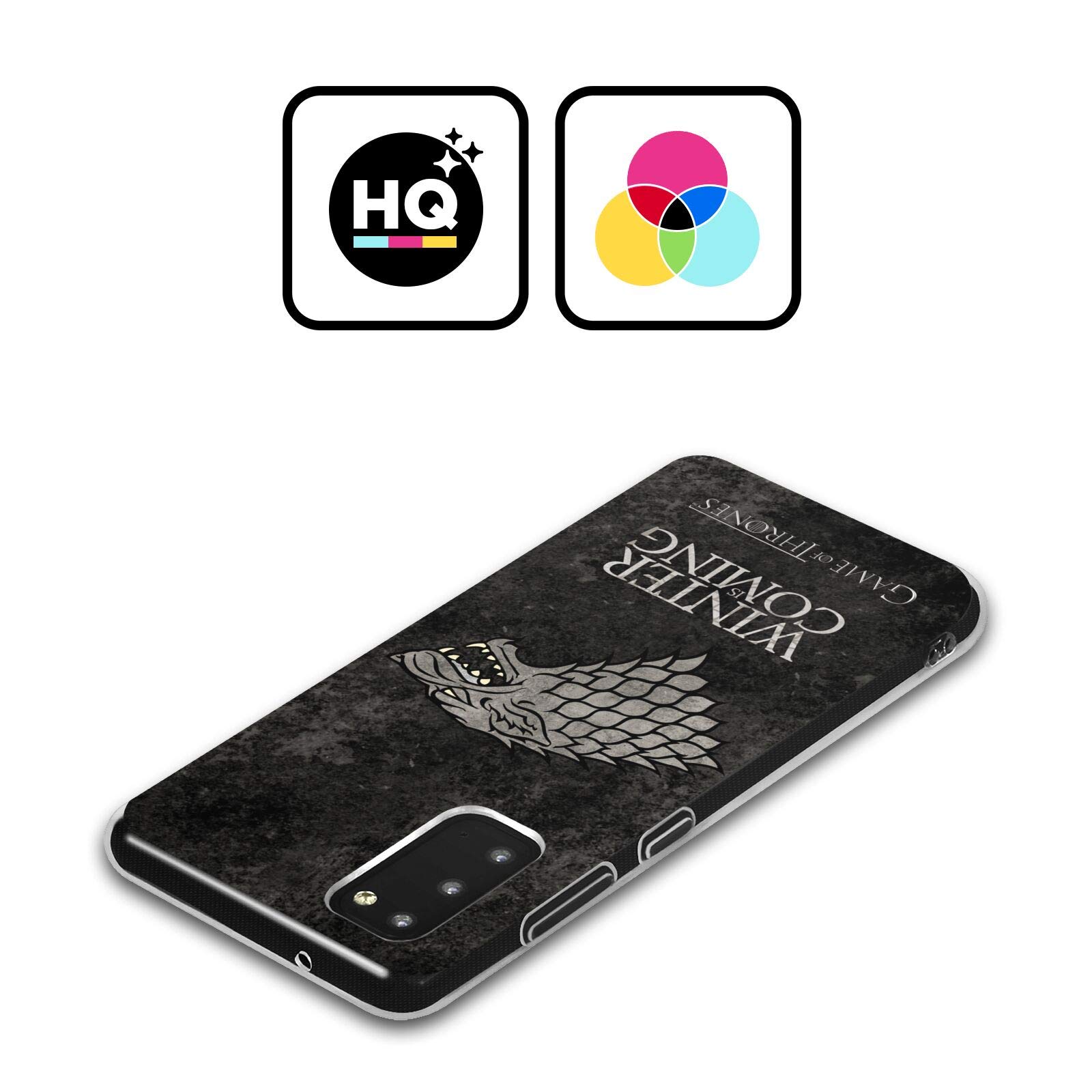 Head Case Designs Licenza Ufficiale HBO Game of Thrones Stark Sigilli Scuri Custodia in Gel [Protezione di Grado Militare] Compatibile con Samsung Galaxy S24 Ultra 5G E Compatibile con MagSafe