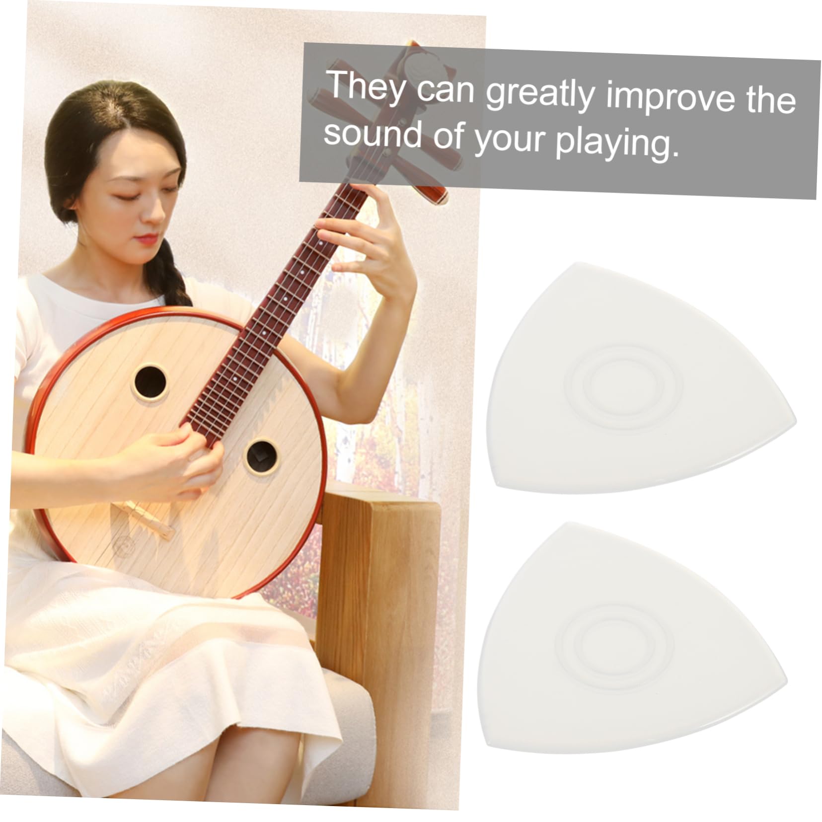 VICASKY 48 Piezas púa de nailon puas guitarra acústica guitar picks ukelele bajo suministros de instrumentos puas de guitarra electrica selecciones de liuqin púas de guitarra exquisitas