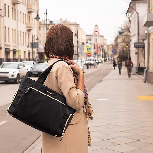 Miniatura 2 de mommore - Pañalera con bolsa especial para bomba de extracción de leche materna y con funda para computadora portátil de 15 pulgadas, compatible con