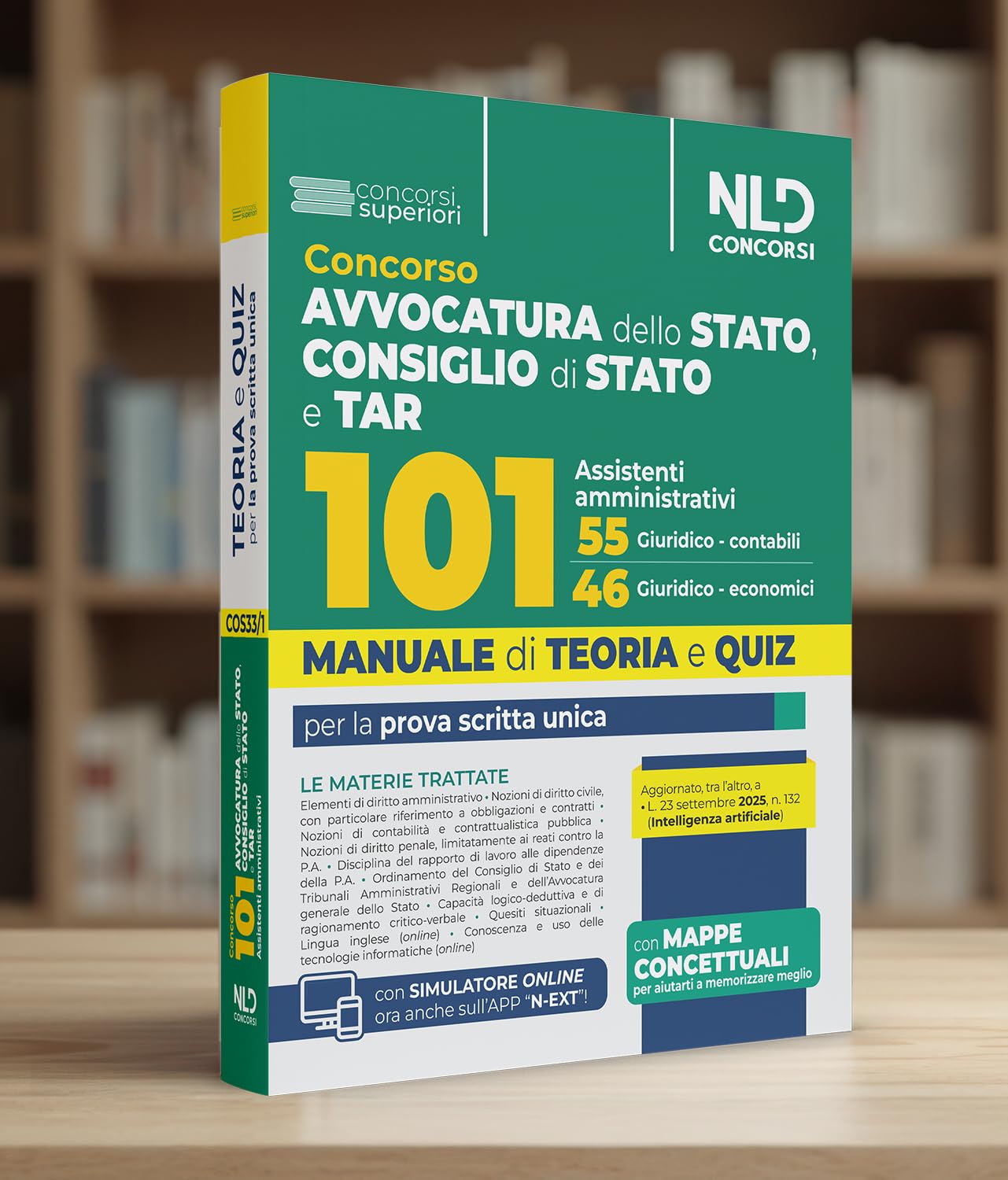 Concorso 101 Assistenti Avvocatura dello Stato, Consiglio di Stato e TAR. Manuale di teoria per la prova scritta 2025. Con espansione online