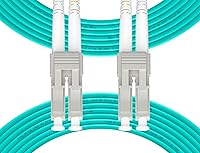 Vista 1 de Cable de conexión de fibra OM3 LC a LC de 164.0 ft (165 pies), 10GB/40GB dúplex multimodo 50/125µm 0.079 in cable de puente de fibra óptica Opción