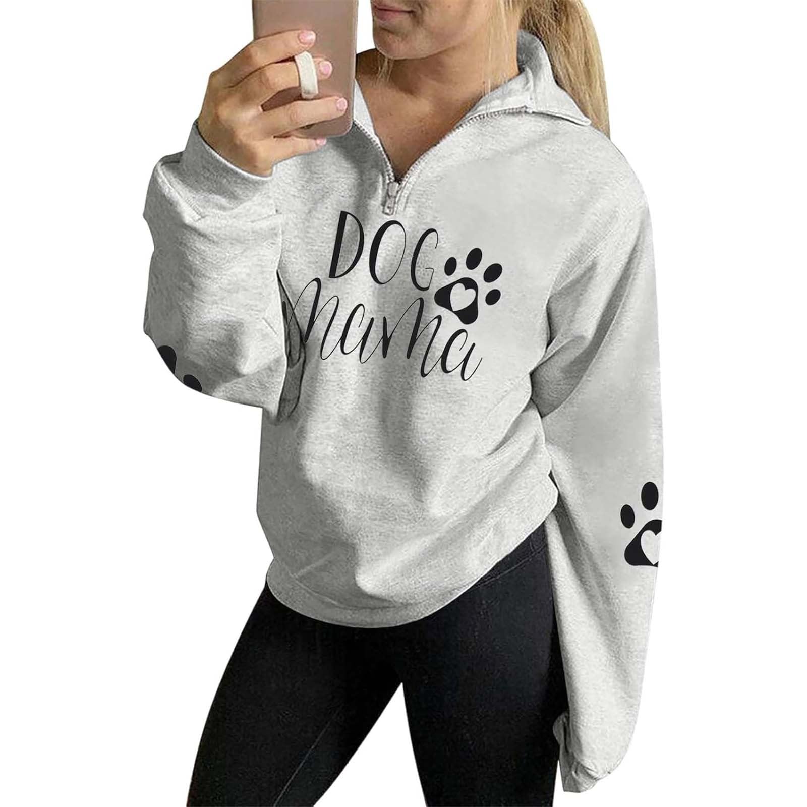Sudadera De Mujer Verano,Sudadera con Capucha para Mujer, de Manga Larga, Cuello Redondo, Estampado de Letras, Informal