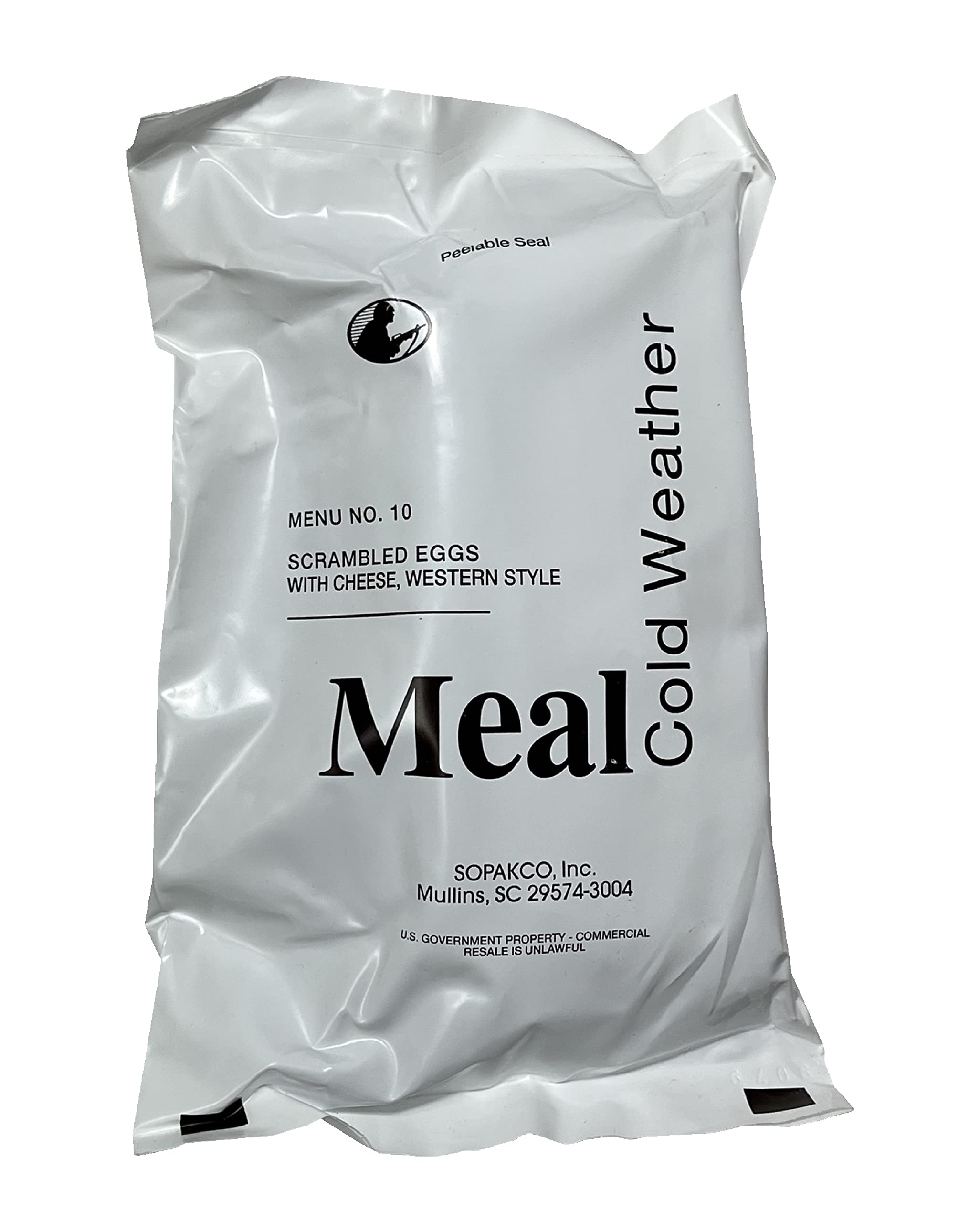 Cold Weather MRE Meal Ready to Eat USGI Menu #10 Scrambled Eggs w/Cheese Western Style