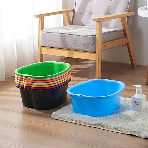 Miniatura 5 de AXLOFO® Lavabo de baño de pies para remojar pies, bañera grande de plástico para remojar pies, cubo de baño de pies para masaje de pies, ideal