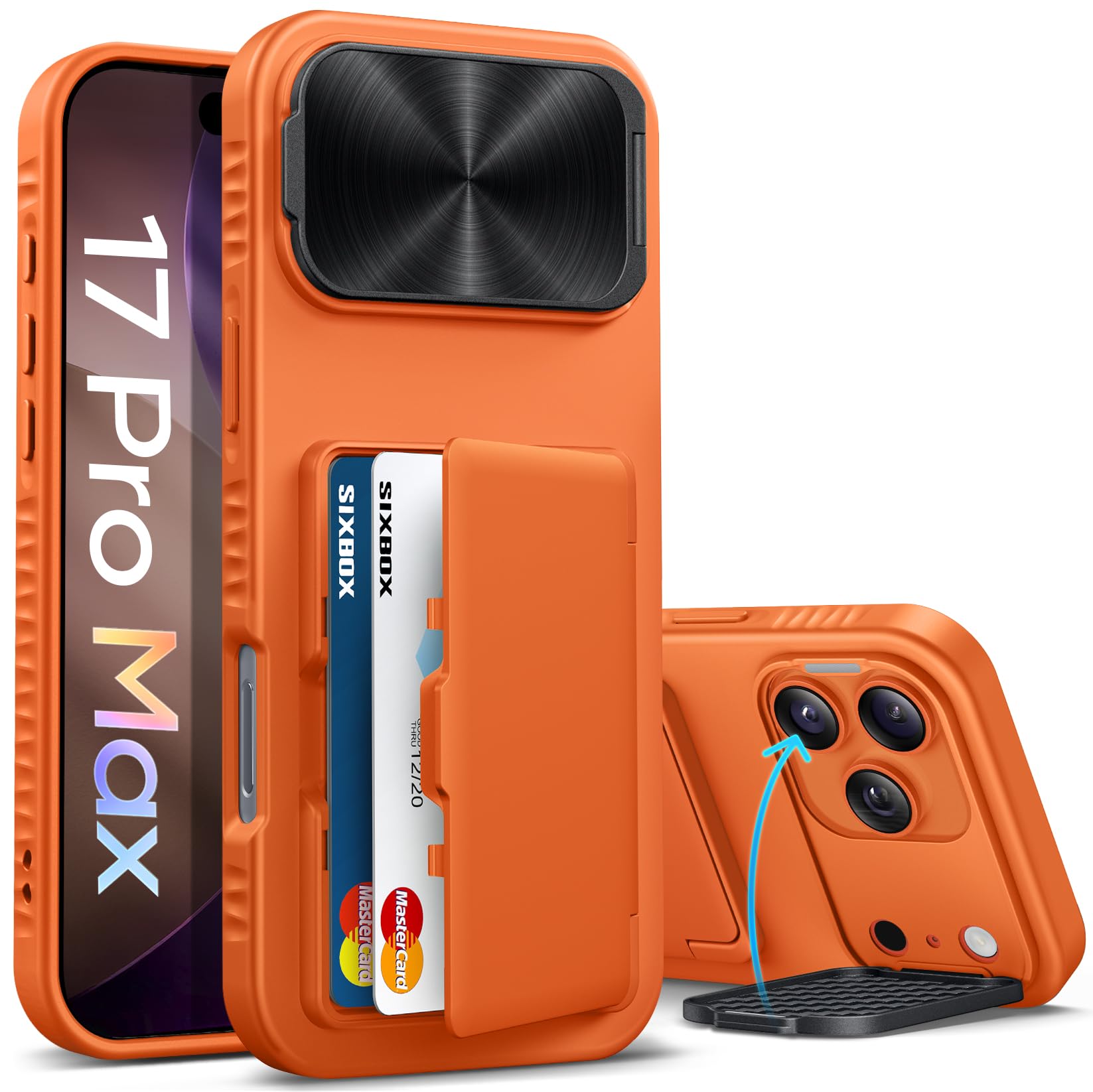 SKYLRK iPhone ケース 17 Pro Max Bump Case Amazon.com: SIXBOX for iPhone 17 Pro Max Case with Credit Card