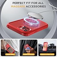 Vista 434 de Miracase - Funda magnética para iPhone 13 Pro Max de 6.7 pulgadas (compatible con MagSafe), transparente, completo, protector de pantalla de vidrio