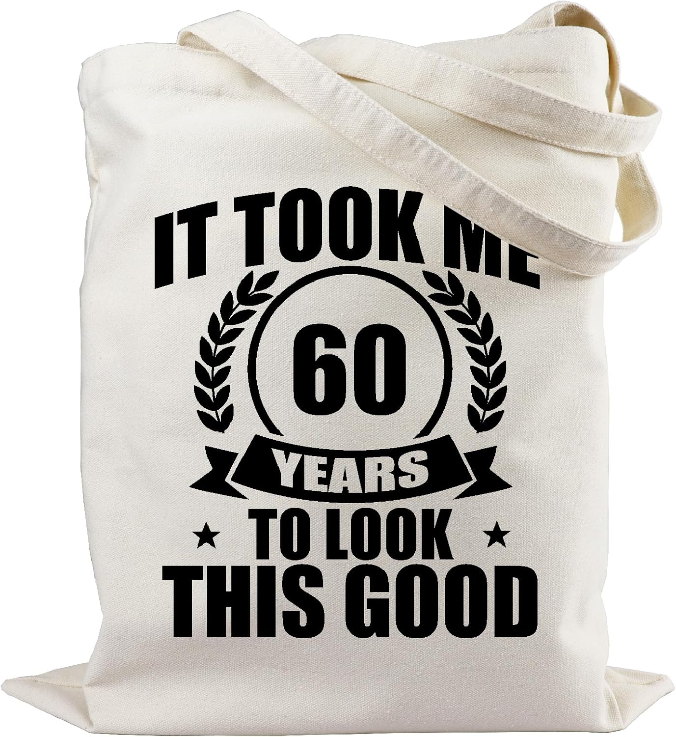 30th 40th 50th 60th 70th Birthday Gifts for Women, Reusable Canvas Tote Bag with Pocket for Mom Shopping Travel