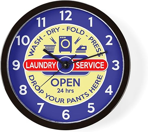 CafePress Reloj de pared retro de 10 pulgadas para sala de estar, cocina u oficina