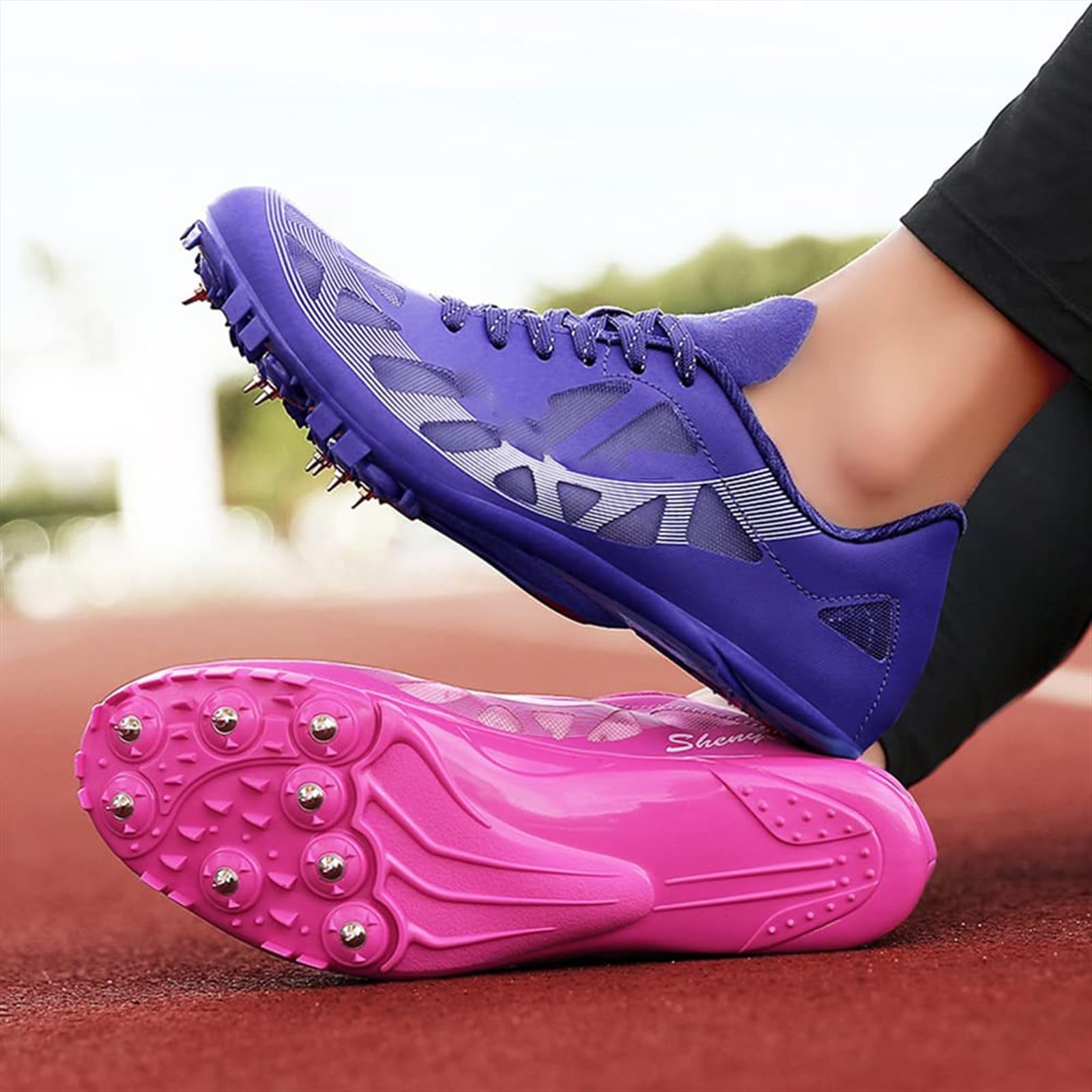 Leichtathletik-Spikes-Schuhe, professionelle Leichtathletik-Schuhe für Männer und Frauen, 100–400 Meter Rennen, Sprint-Spikes, Lauf-Spikes-Schuhe