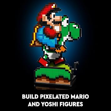 LEGO Super Mario World: Mario & Yoshi Building Set for Adults, Ages 18+ Gift Idea for Birthdays - DIY Craft for Fans of Nintendo Game - Home or Office Display - 71438