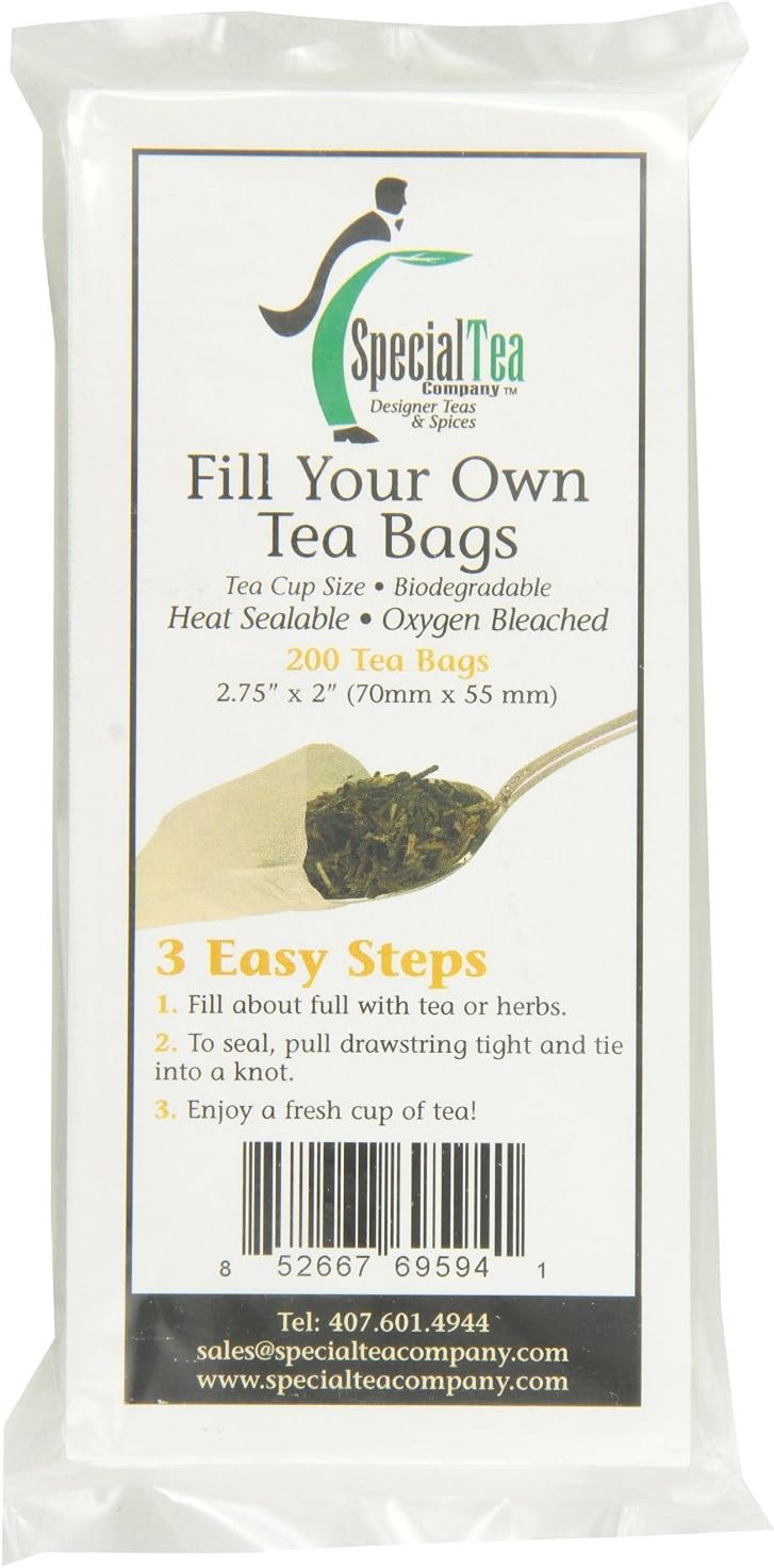 Company 200 Count Empty Tea Bags
