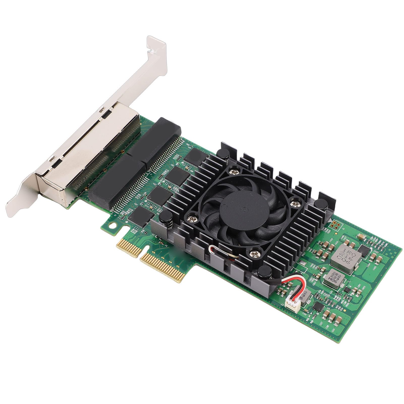 Zunate Scheda di Rete Gigabit Ethernet a 4 Porte Scheda di Rete PCIEX4 Ad Alte Prestazioni per Applicazioni Desktop e Server