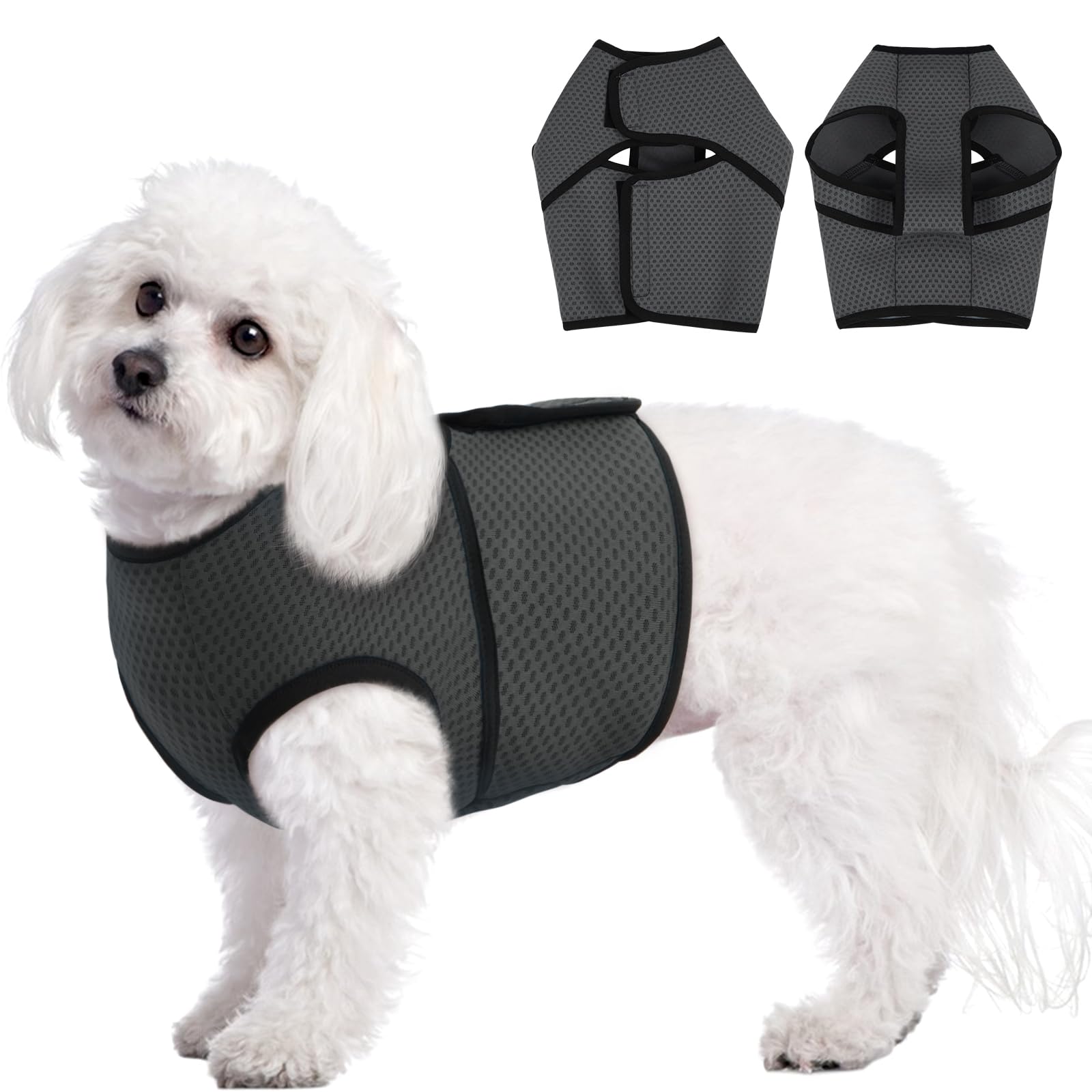 Manteau anti-anxiété pour chien BRKURLEG calmer la peur des feux d'artifice