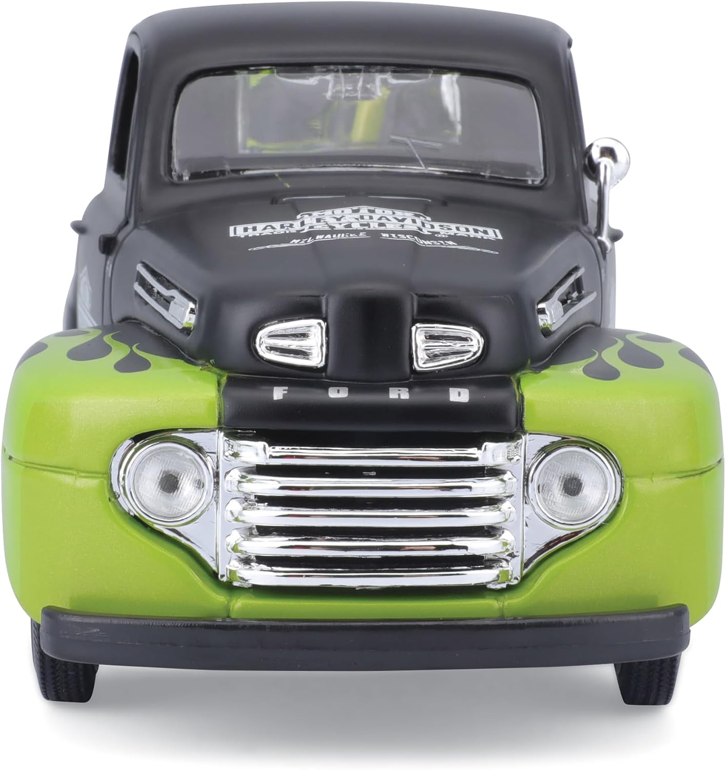 Maisto 1:24 Scale 1948 Ford F-1 Pickup and Harley Davidson 1948 FL Panhead Diecast Vehicles (Styles May Vary)