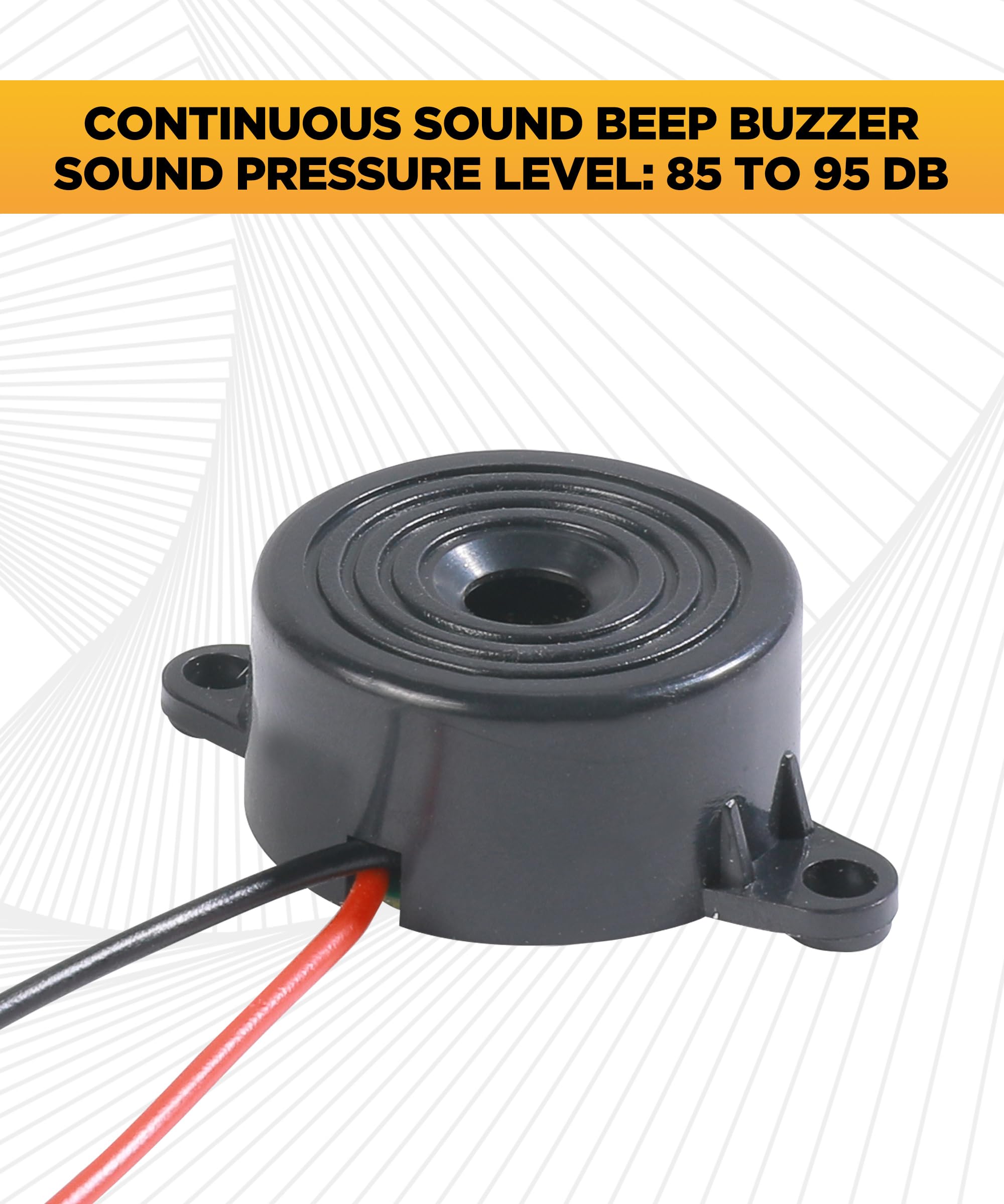 Kit 3 Cicalini Elettronici Attivi DC 3-24V – Buzzer Piezo Con Suono Continuo Per Allarmi E Progetti Elettronici