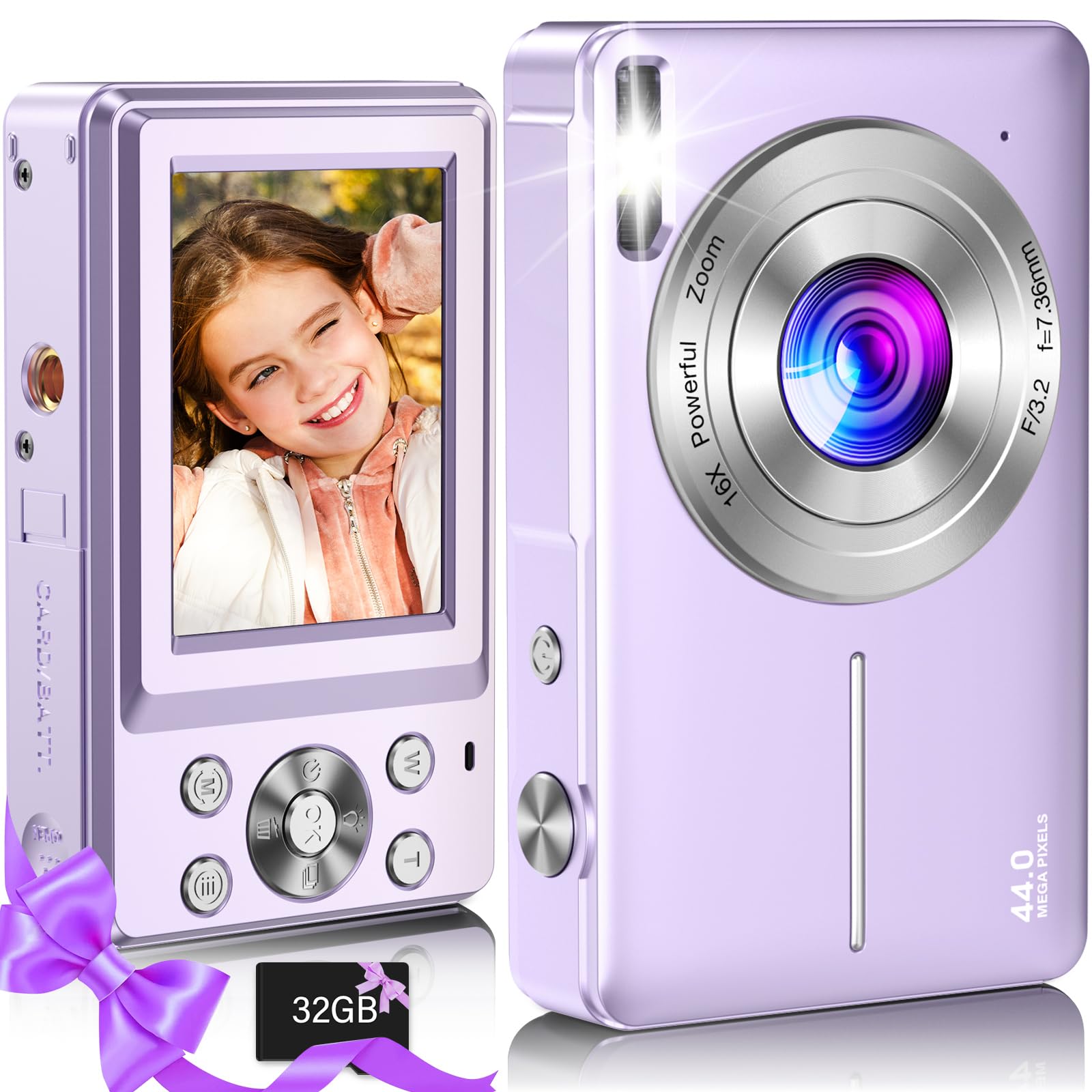 Amazon.com : Digital Camera,Kids Camera with 32GB Card
