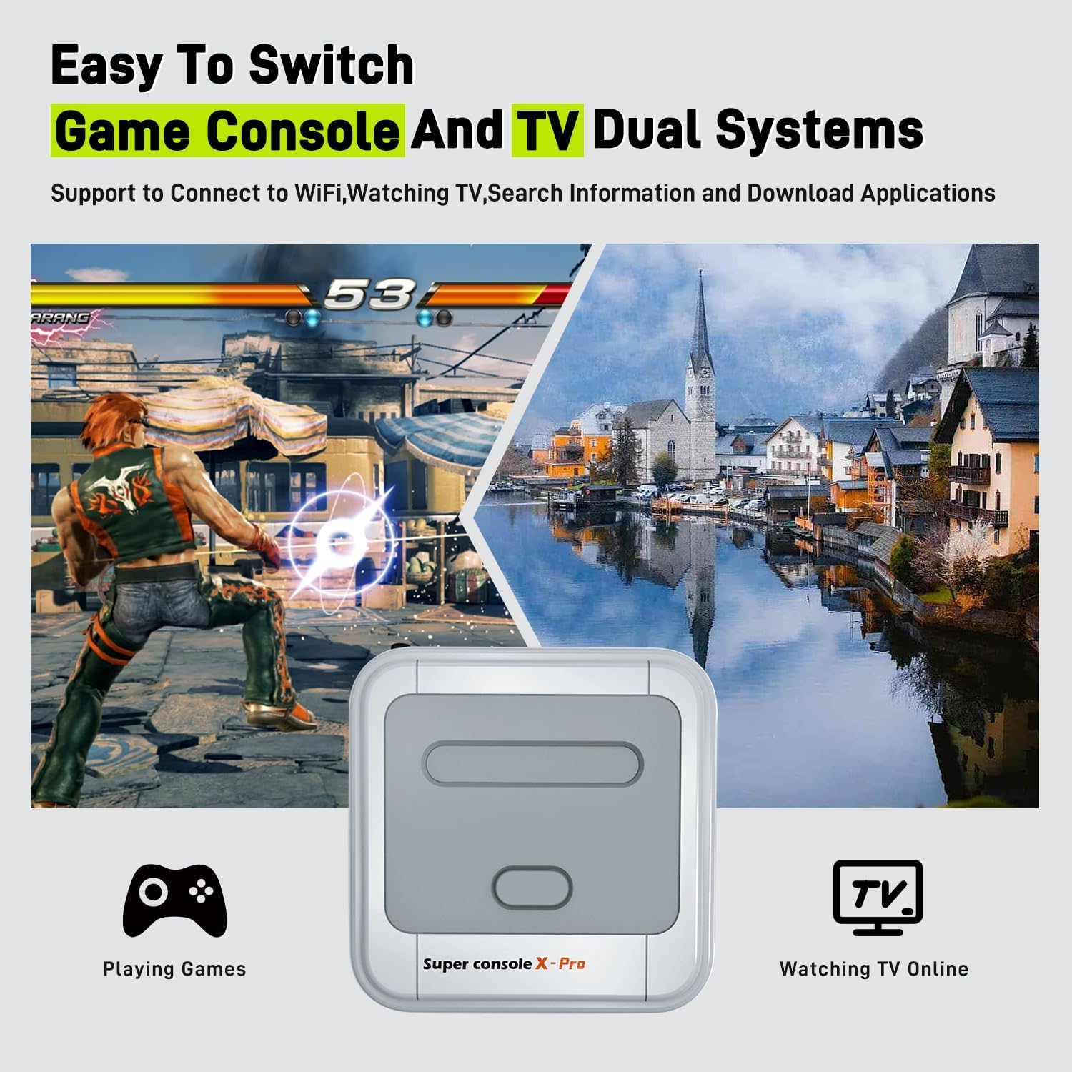 Amazon.com: Kinhank Super Console X Pro with 65000+ Games,TV
