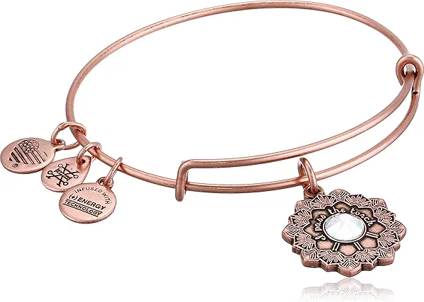Alex and Ani Women's Mother of The Bride Bracelet, Rafaelian Antique Rose, Expandable